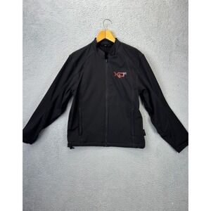 HMK Tech Jacket Mens Small Reissa Black Softshell Snowmobile Motorcycle Full Zip